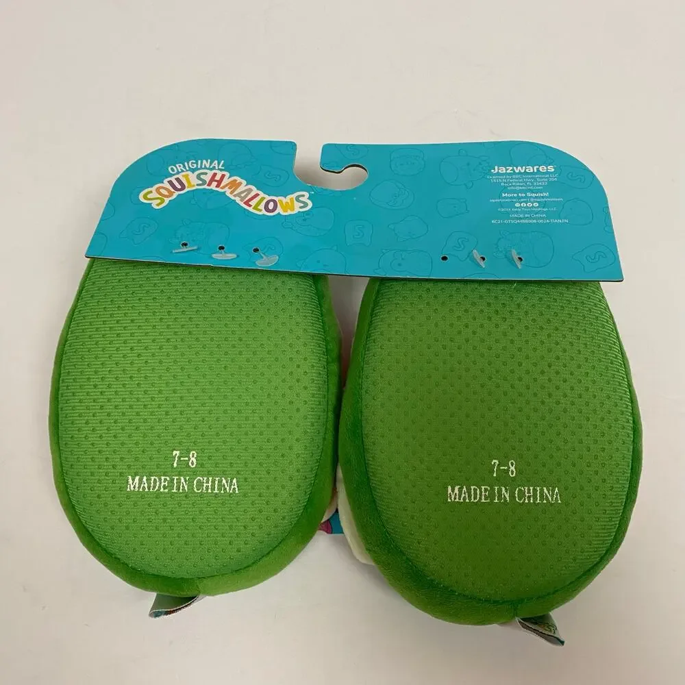 Squishmallows Kids Wanda the Watermelon Plush Slippers Size 7-8